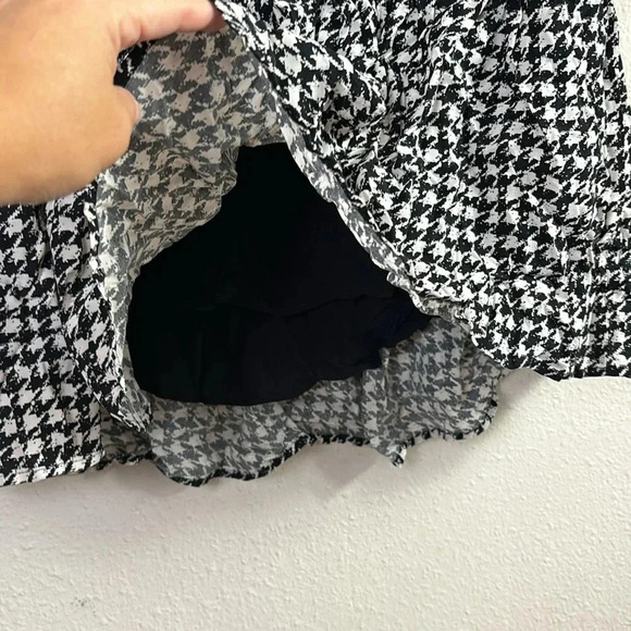 Maeve by Anthropologie Sterling Houndstooth Tunic Dress Black White size Small - Picture 10 of 16